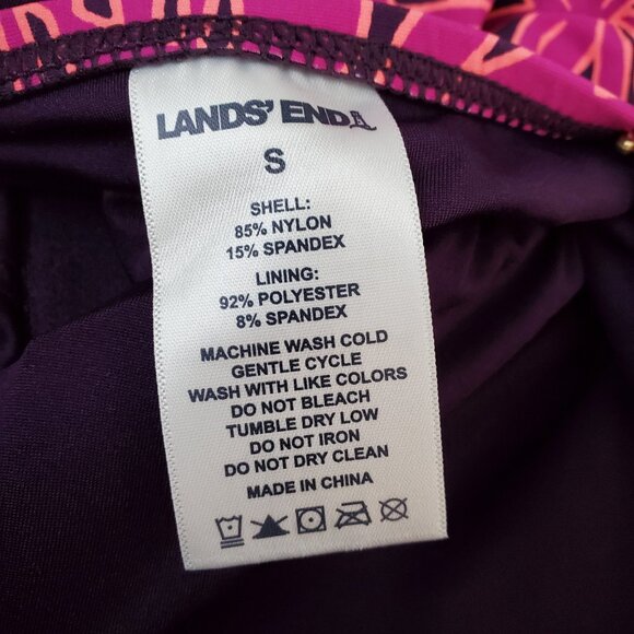 Lands' End Swimsuit One Piece Size S Swimdress UPF 50+ Removable Cups NWT - Picture 6 of 8